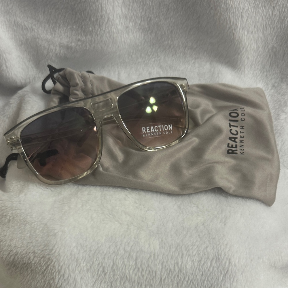 Kenneth Cole Reaction Clear Frame Sunglasses